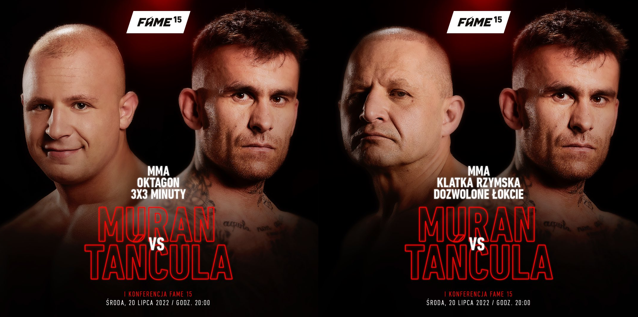 Arkadiusz Tańcula powraca na Fame MMA 15 i zawalczy... z dwoma Muranami!