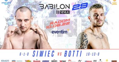 Łukasz Siwiec z nowym rywalem na gali Babilon MMA 29. To były zawodnik Cage Warriors i Bellatora