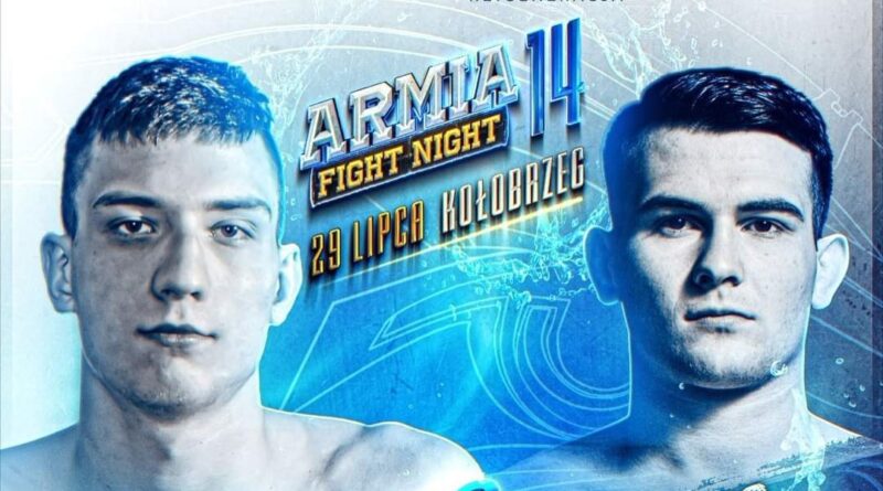 Kacper Matyszewski vs. Adrian Wieliczko pierwszym zestawieniem gali Armia Fight Night 14